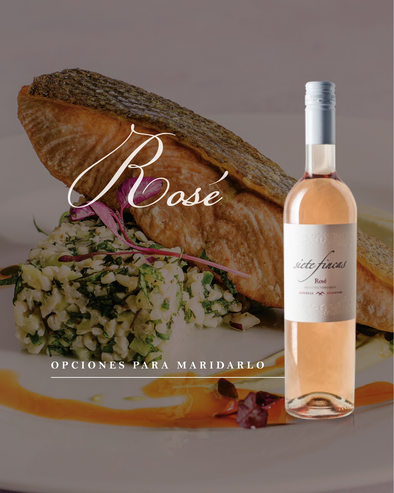 Malbec Rosé Línea Siete Fincas - Bodega Siete Fincas - Imagen 3