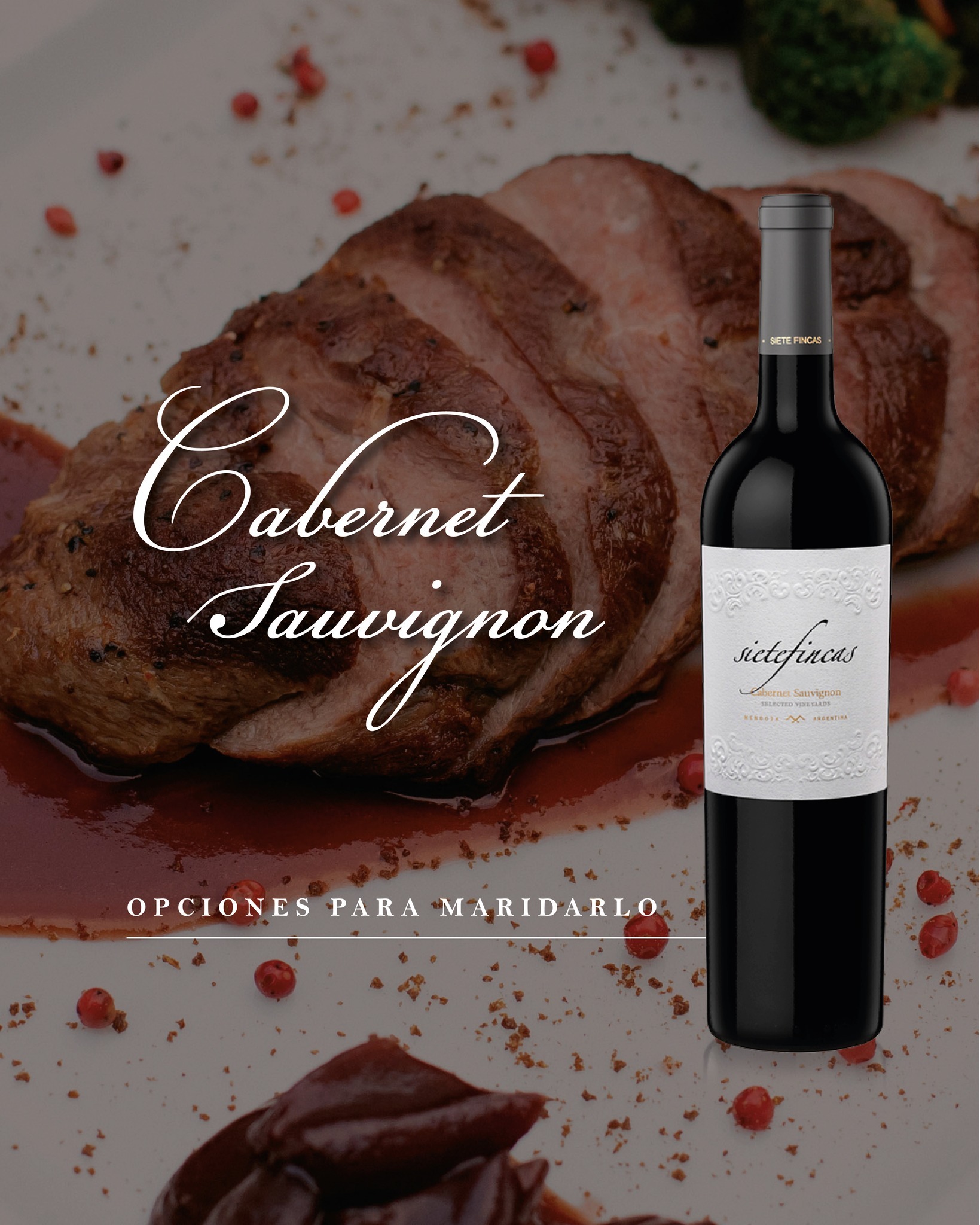 Cabernet Sauvignon Línea Siete Fincas - Bodega Siete Fincas - Imagen 2